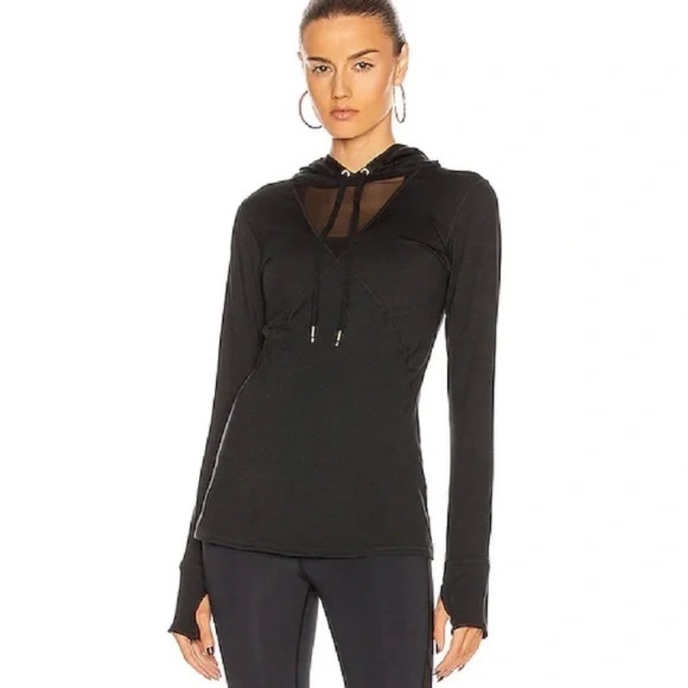 ALALA Flyweight Hoodie Tee in Black 31955